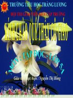 Tuần 13. Người gác rừng tí hon