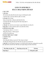 giao an sinh hoc 8 bai 21