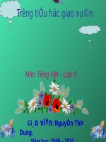 Tuần 30. Thuần phục sư tử