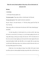 Phân tích văn hóa doanh nghiệp tại tổng công ty đầu tư kinh doanh vốn nhà nước SCIC 