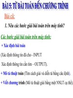Tu bai toan den chuong trinh tiet 2, tiết 3