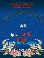 Tuần 1. Lý Tự Trọng
