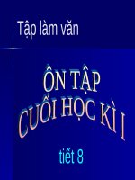 Tuần 18. Ôn tập Cuối Học kì I