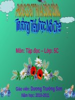 Tuần 30. Thuần phục sư tử