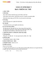 giao an sinh hoc 9 bai 8