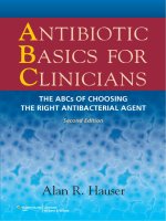 TA015  antibiotic basics for clinicians   the ABCs of choosing the right antibacterial agent   2nd edition 