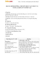 giao an sinh hoc 10 bai 22