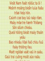 Tuần 1. Nghe-viết: Việt Nam thân yêu