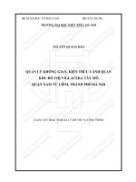 Quản lý không gian, kiến trúc cảnh quan khu đô thị VIGLACERA tây mỗ quận nam từ liêm, thành phố hà nội (tt0 