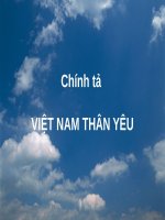 Tuần 1. Nghe-viết: Việt Nam thân yêu