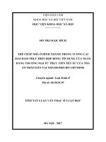 Thế chấp nhà ở hình thành trong tương lai bảo đảm thực hiện hợp đồng tín dụng của Ngân hàng thương mại từ thực tiễn xét xử của Tòa án nhân dân tại Thành phố Hồ Chí Minh (tt)