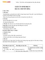 giao an sinh hoc 8 bai 32