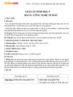 giao an sinh hoc 9 bai 31