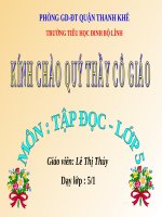 Tuần 30. Thuần phục sư tử