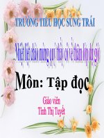 Tuần 13. Người gác rừng tí hon