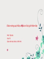 Tuần 31. Bầm ơi