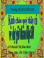 Tuần 18. Ôn tập Cuối Học kì I