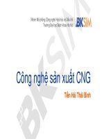 Mô phỏng Công nghệ sản xuất CNG Tiền Hải Thái Bình
