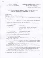 13 Biên bản họp ĐHĐCĐ thường niên năm 2017