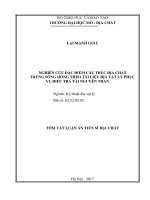 Nghiên cứu đặc điểm cấu trúc địa chất trũng Sông Hồng theo tài liệu địa vật lý phục vụ điều tra tài nguyên than