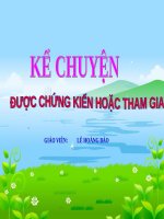 Tuần 16. Kể chuyện được chứng kiến hoặc tham gia (về một buổi sum họp đầm ấm trong gia đình)