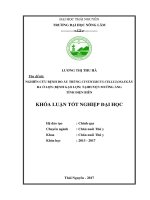 Nghiên cứu bệnh do ấu trùng Cysticercus cellulosae gây ra ở lợn (bệnh gạo lợn) tại huyện Mường Ảng  tỉnh Điện Biên.