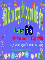 Tuần 34. Lớp học trên đường