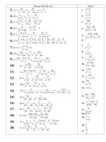 Bài tập chuyên đề rút gọn biểu thức 8