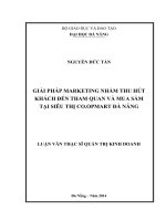 Giải pháp marketing nhằm thu hút khách đến tham quan và mua sắm tại siêu thị CO.OPMART Đà Nẵng