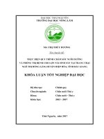 Thực hiện quy trình chăm sóc nuôi dưỡng và phòng trị bệnh cho lợn nái sinh sản tại trại Ngô Thị Hồng Gấm, huyện Hiệp Hòa  tỉnh Bắc Giang.