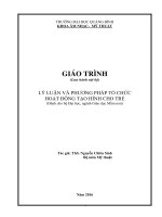 Giáo trình lý luận và phương pháp tổ chức hoạt động tạo hình cho trẻ 