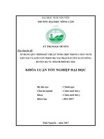 Áp dụng quy trình kỹ thuật tổng hợp trong chăn nuôi lợn nái và lợn con theo mẹ tại trại Nguyễn Xuân Dũng huyện Ba Vì  thành phố Hà Nội