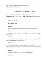 ngân hàng câu hỏi thi tự luận xử lý tín hiệu 