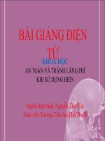 Bài 48. An toàn và tránh lãng phí khi sử dụng điện