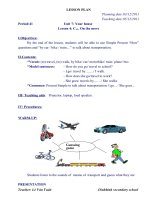 giáo án unit 7 c1,3 lop 6