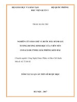 Nghiên cứu bào chế và bước đầu đánh giá tương đương sinh học của viên nén cefaclor 375mg giải phóng kéo dài tt