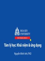Tâm lý học khái niệm và ứng dụng