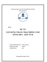 Dự án: Xây dựng trang trại trồng nấm măng đen – Kon Tum