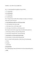 trắc nghiệm tia lửa điện