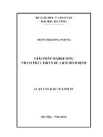 Giải pháp marketing nhằm phát triển du lịch Bình Định