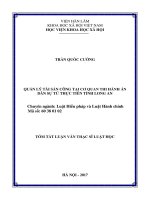 Quản lý tài sản công tại cơ quan thi hành án dân sự từ thực tiễn tỉnh Long An (tt)