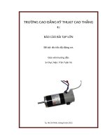 Báo cáo bài tập lớn về chủ đề đo tốc độ động cơ 