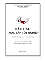 báo cáo thực tập vincom center đà nẵng 