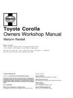 TÀI LIỆU ĐÀO TẠO toyota corolla e11 manual