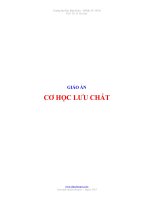 Bài giảng Cơ lưu chất  Tiến sĩ Lê Văn Dực  ĐH Bách Khoa TPHCM