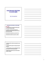 chuyển hóa protein và acid amin 