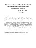 Phân tích ảnh hưởng của mức lương lao động đến GDP của australia và hy lạp giai đoạn 1995 2008 