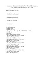 KẾ HOẠCH sửa CHỮA BẢO DƯỠNG ôtô, MÁY GẠT, MÁY XÚC CỦA PHÂN XƯỞNG sửa CHỮA ôtô 