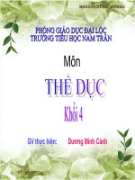 Bài 17. Động tác chân của bài thể dục phát triển chung - Trò chơi Nhanh lên bạn ơi