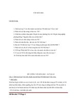 đề cương ôn tập văn hóa học 